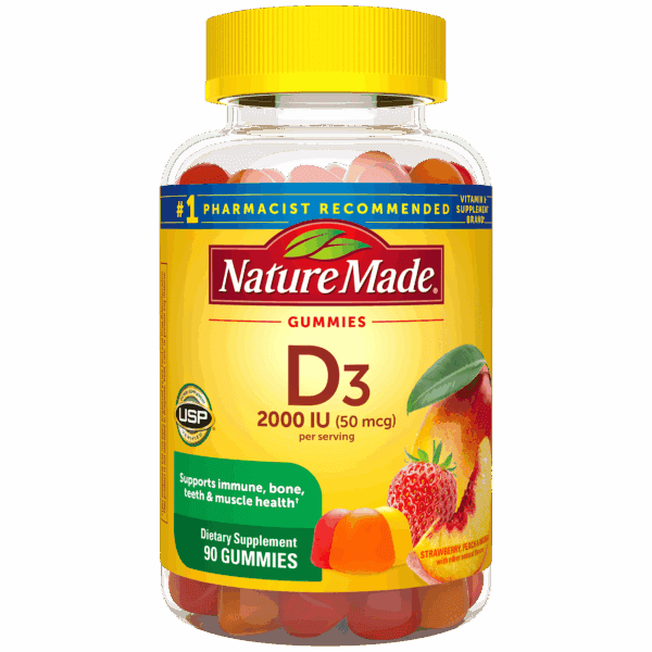 Nature Made Vitamin D3 2000 IU (50 mcg) Gummies